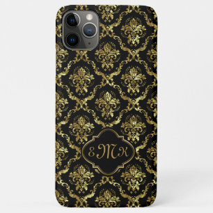 Schwarz-Gold-Look-Damast Case-Mate iPhone Hülle