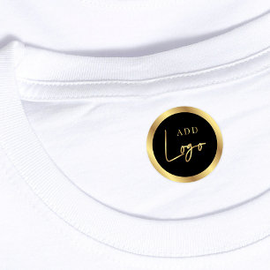 Schwarz-Gold-Lux-Boutique-Logo Wasserdichte Kleidu Etiketten