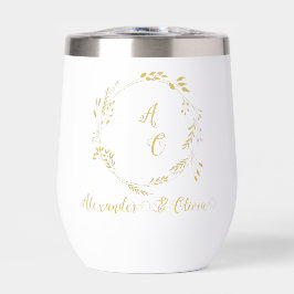 Schwarz-Gold-Luxus-Blumenhochzeit