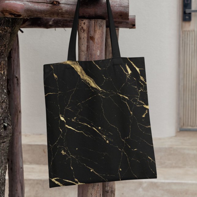 Schwarz-Gold-Marmor Tasche (Von Creator hochgeladen)