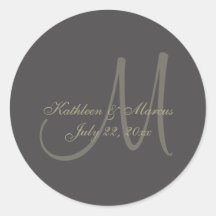 Schwarz-Gold-Monogramm