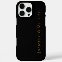 Schwarz/Gold Niedlicher Minimalistischer Name