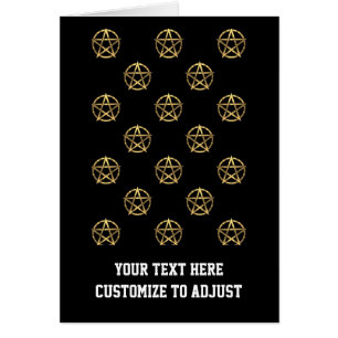 Schwarz-Gold-Pentagramm