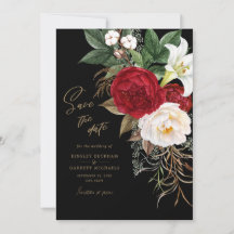 Schwarz-Gold-Romantische Blumenhochzeit rettet das
