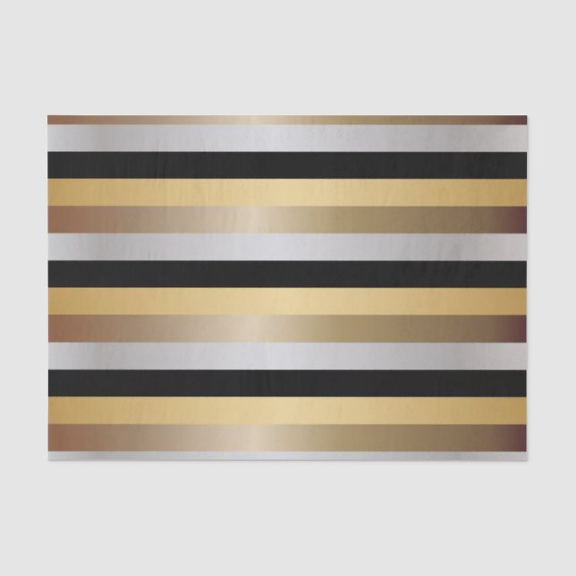 Schwarz-, Gold-, Silber-und metallische Seidenpapier (Vorderseite)