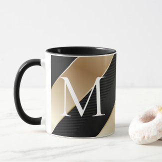 Schwarz-Gold-Tasse Tasse