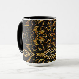 Schwarz-Gold-Tasse Tasse