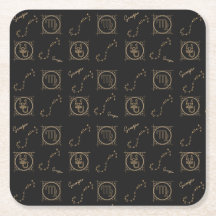 Schwarz & Gold Zodiac Scorpio Sternzeichen