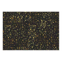 Schwarz & Golden Star-Muster