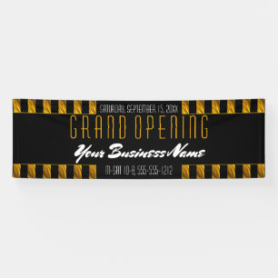 Schwarz Goldene Streifen Elegante Geschäftsbouti Banner
