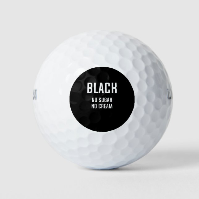 Schwarz Golfball (Vorderseite)