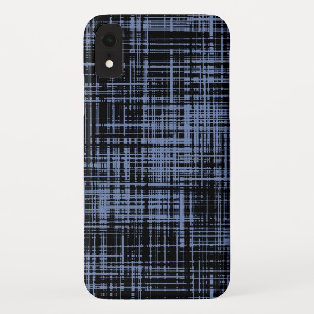 Schwarz-Grau-Abstrakte Streifenmuster Case-Mate iPhone Hülle (Rückseite)