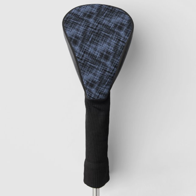 Schwarz-Grau-Abstrakte Streifenmuster Golf Headcover (Vorderseite)