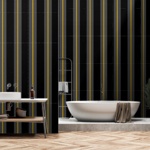 Schwarz-Grau-Gold Ultra-Wide-Sixtinch-Markierungss Tapete