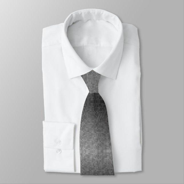 Schwarz-Grau-Mens-Krawatte | Modische Hochzeiten K Krawatte (Gebunden)