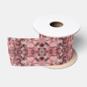 Schwarz Grau Pink Weiß Moderne Geometrische Abstra Satinband