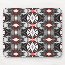 Schwarz-Grau-Ruby-Rapport, virtuelle Formen Mousepad