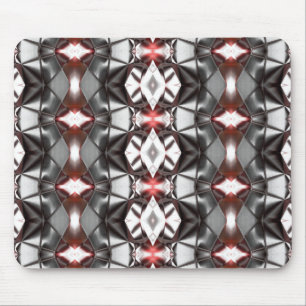 Schwarz-Grau-Ruby-Rapport, virtuelle Formen Mousepad