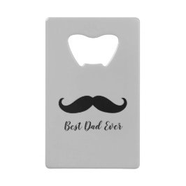 Schwarz-Grau-Silbermustache Geldbeutel Flaschenöffner