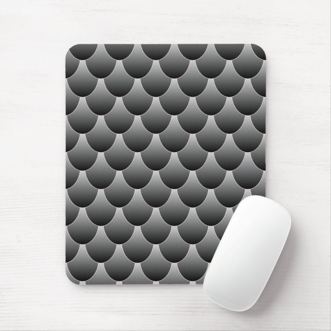 Schwarz-Grau-Skala Mousepad (Mit Mouse)