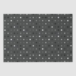 Schwarz Grau spielend Pixel Nahtloses Muster Seidenpapier