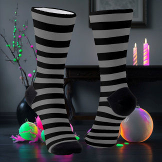 Schwarz/Grau Streifen Socken
