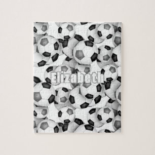 Schwarz-Grau-Team Farben Jungen Fußball