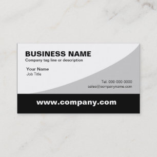 Schwarz-Grau- und Weißkarten-Vorlagen Visitenkarte