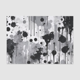 Schwarz-Grau-Weiß-Abstrakte Textur Seidenpapier