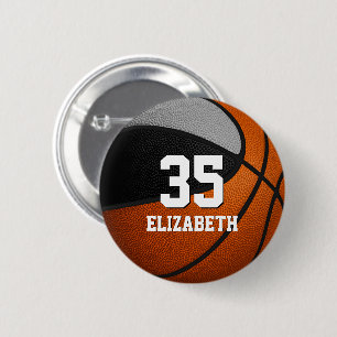 schwarz-graue Basketball-Mannschaftsfarben mit dem Button
