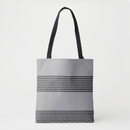 Schwarz-Graue Schlüssellinien Tasche