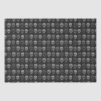 Schwarz-Graue Skull Print