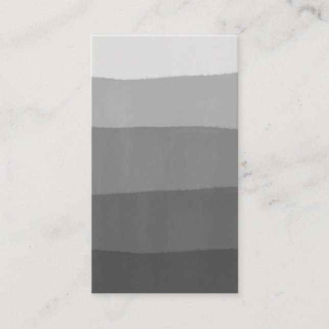 Schwarz-graue Streifen-Aquarellkarte Visitenkarte (Vorderseite)
