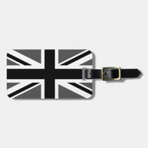 Schwarz-grauer Union Jack Gepäckanhänger