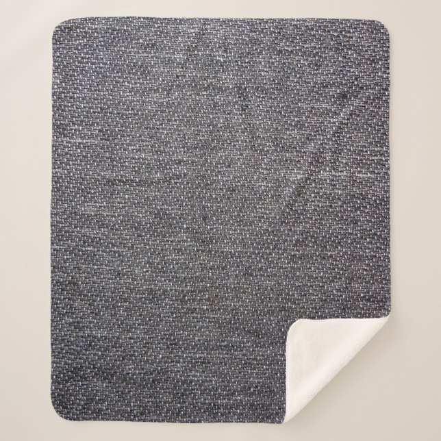 schwarz-graues Tuch Sherpadecke (Vorderseite)