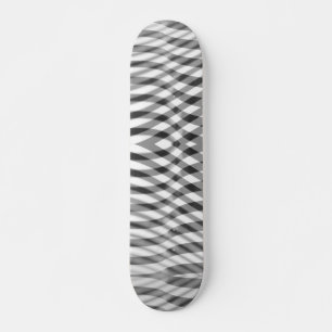 Schwarz-Graustreifen-Overlay Skateboard