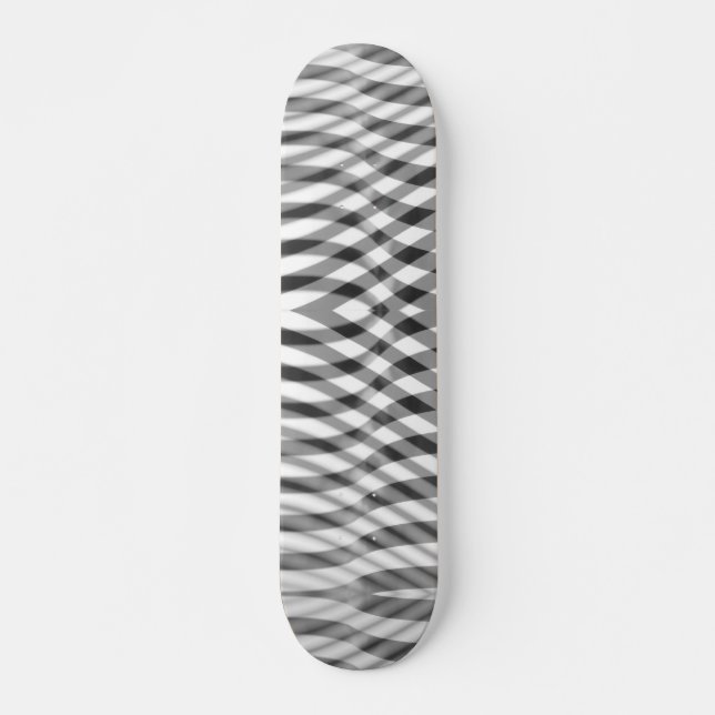 Schwarz-Graustreifen-Overlay Skateboard (Vorne)