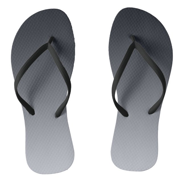 Schwarz-Graustufen . Ombre . Flip Flops (Fußbett)