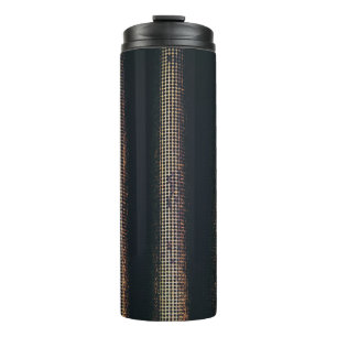 Schwarz-Grautextil Thermosbecher