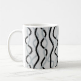 Schwarz-Grauwellen Kaffeetasse