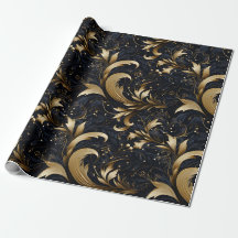 Schwarz Gray Gold Klasse Elegantes Muster