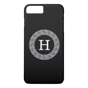 Schwarz-Griechischer Schlüsselrahmen, erstes Monog Case-Mate iPhone Hülle