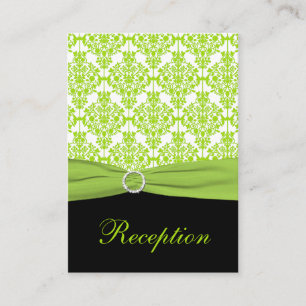 Schwarz-Grün-Damasenkarte Begleitkarte