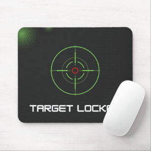 Schwarz Grün Einfach Dunkel Ziel Fixiert Mousepad