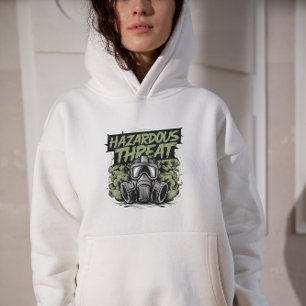Schwarz-Grün-Gefahrenhoodie-Sweatshirt Hoodie