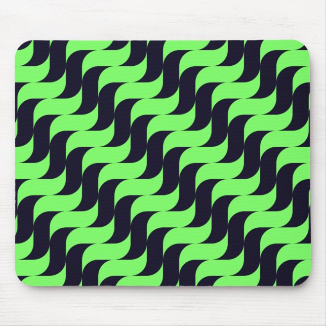 Schwarz-Grün-Kaskadenwelle Mousepad (Vorne)