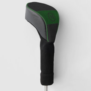 Schwarz-Grün-Leder-Bild, kundenspezifisch Golf Headcover