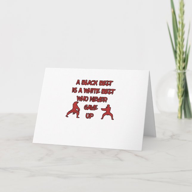 Schwarz-Gürtel Karte (Vorderseite)