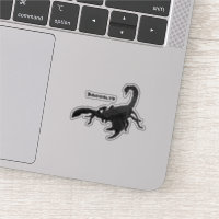 Schwarz-hungriges Skorpion Cartoon Illustration