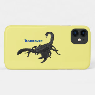 Schwarz-hungriges Skorpion Cartoon Illustration Case-Mate iPhone Hülle